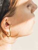 오키디루포(OCCHI DI LUPO) Deep wave pearl earring
