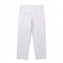 Lakewood Pleated Chino Pants (White)