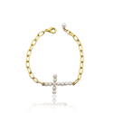 오키디루포(OCCHI DI LUPO) Gabriel cross pearl bracelet
