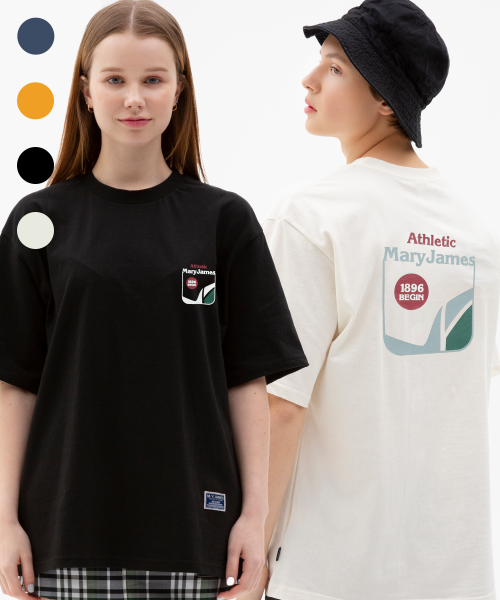 메리제임스(maryjames) [남녀공용-오버핏] ATHLETIC DONO RUN HALF SLEEVE (4 COLOR)