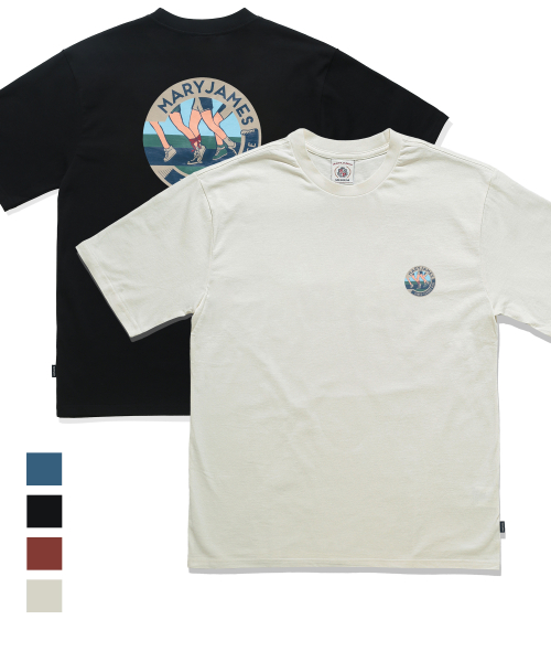 메리제임스(maryjames) [남녀공용-오버핏] VOGLIA COUPLE RUNNING CREW HALF SLEEVE (4 COLOR)