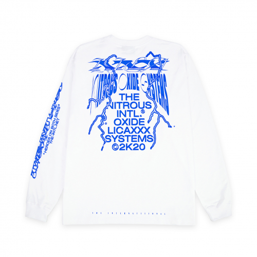 인터내셔널(THE INTERNATIIIONAL) The Intl. x N.O.S. x Licaxxx L/S Blue - 72,000원 | 무신사 스토어
