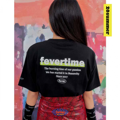 피버타임(FEVERTIME) 20 레터링티셔츠 BLACK - 사이즈 & 후기 | 무신사