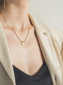 오키디루포(OCCHI DI LUPO) Etoile black onix necklace