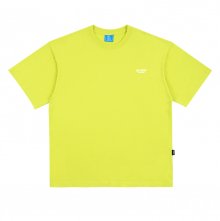 SMALL BLOND9 WHITE LOGO T-SHIRTS_LIME