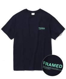 FRAMED LOGO TEE_NAVY(IK2AMMT516A)