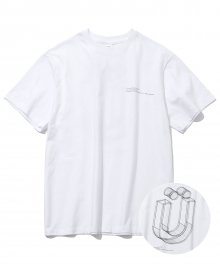 U LOGO 3D TEE_WHITE(IK2AMMT502A)