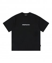 글리터 로고 티셔츠 - 블랙