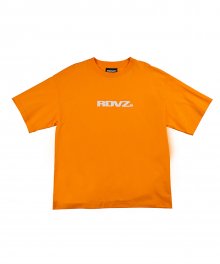 글리터 로고 티셔츠 - 오렌지