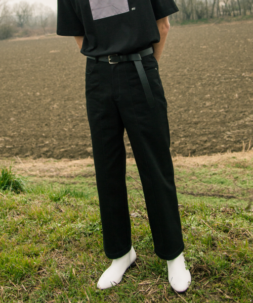 INCISION TWIL PANTS чёрный
