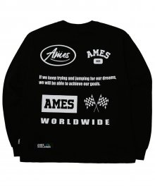 Graphic logo long sleeve T-shirts _BK