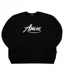 Cursive logo sweatshirts_BK