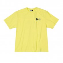 더스트 하트 반팔 티셔츠 라이트 옐로우