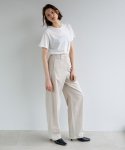 꼼소넛(COMSONNOT) Wide draft pants (Beige) [Woman]