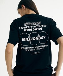 MILLION BOY PRINT T-SHIRTS (BLACK) [GTS759I23BK]