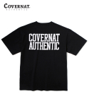 커버낫(COVERNAT) 빅 컬리지 로고 티셔츠 블랙