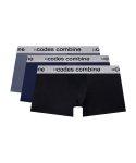 코데즈컴바인 이너웨어(CODES COMBINE INNERWEAR) 베이직 컬러 남성 드로즈 3PACK (블랙/네이비/챠콜)