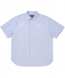 MI-Logo Oxford S/S Shirt  Blue