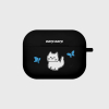 Awesome cat-black(Air pods pro case)