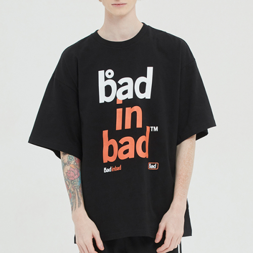 배드인배드(BADINBAD) BOLD LOGO TEE_BLACK - 사이즈 & 후기 | 무신사