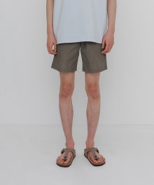 SUMMER ESSENTIAL SHORTS- CHARCOAL BROWN