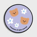 어프어프(EARPEARP) Dot flower bear-purple(스마트톡)