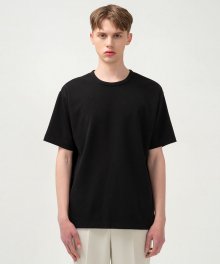 에센셜 릴렉스핏 숏 슬리브 티셔츠 블랙