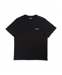 포밍 로고 티셔츠 - 블랙