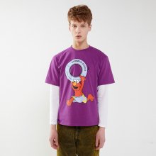 [SM20 SV X Sesame Street] Big Print T-Shirts(Purple)