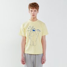 [SM20 SV X Sesame Street] Embroidered T-Shirts(Yellow)