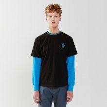 [SM20 SV X Sesame Street] Neck Point T-Shirts(Black)