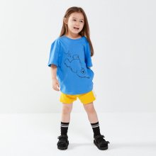 [SM20 SV X Sesame Street] Swimming CM T-Shirts for Kids(Blue)