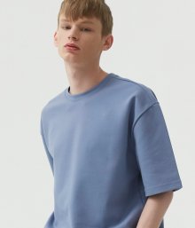 에센셜 레이어드 슬리브 반팔 티셔츠 (DULL BLUE)