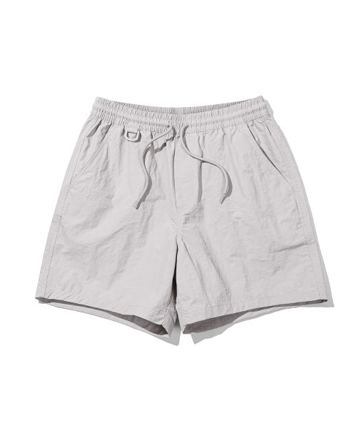 MUSINSA | Codegraphy CRISPY NYLON SHORTS_LIGHT GRAY