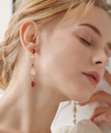 그레이시제이(GRAYISH J) Multi gemstone earrings