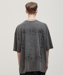 DWS PAISLEY T-SHIRT(CHARCOAL)