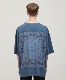 DWS PAISLEY T-SHIRT(DEEP BLUE)