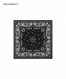 DWS PAISLEY BANDANA SCARF(BLACK)