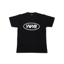 브이더블유브이비(VWVB) oval logo black t-shirt