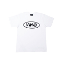 브이더블유브이비(VWVB) oval logo white t-shirt
