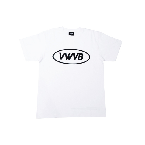 브이더블유브이비(vwvb) oval logo white t-shirt