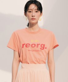 R PAUSED T-SHIRTS SALMON PINK