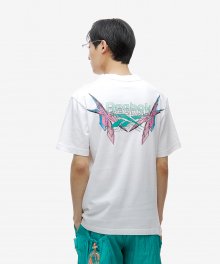 벡터 오버사이즈 그래픽 티셔츠 - 화이트 / GJ9996