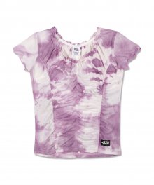 Tie Dye Shirring Tee [PINK]