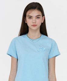 톤온톤 미들 체리 티셔츠 JH [라이트 블루]W