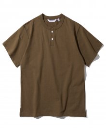 henly neck s/s tee brown