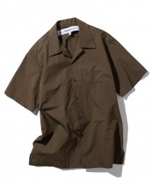 20ss light short shirts brown