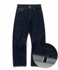 selvedge denim pants one washed
