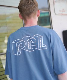 PCL 로고라인 반팔 블루그레이 JUST6176