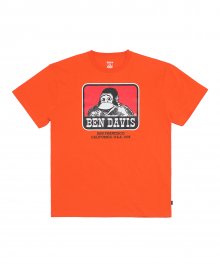 오리지널 아이콘 로고 프린트 티셔츠 오렌지